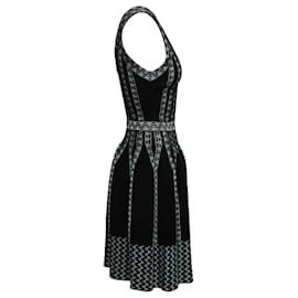M Missoni-Black & Green M Missoni Knit Sleeveless Dress Size IT 40-Black