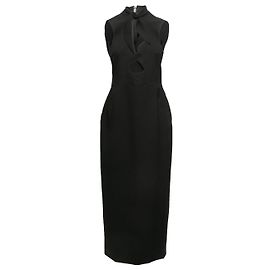 Schwarzes Roksanda Kamaria Cutout-Kleid, Größe US  14 Schwarz