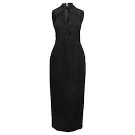 Roksanda-Schwarzes Roksanda Kamaria Cutout-Kleid, Größe US  14-Schwarz