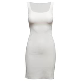 Prada-Vintage White Prada Sleeveless Bodycon Dress Size IT 38-White