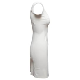Prada-Vintage White Prada Sleeveless Bodycon Dress Size IT 38-White