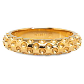 Hermès-Gold Hermès Dots Scarf Ring-Golden