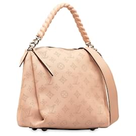 Louis Vuitton-Bolso satchel rosa Louis Vuitton Mahina Babylone BB con monograma-Rosa