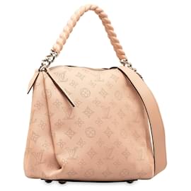 Louis Vuitton-Pink Louis Vuitton Monogram Mahina Babylone BB Satchel-Pink