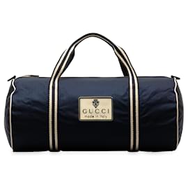 Gucci-Blue Gucci Sports Line Duffle Bag-Blue
