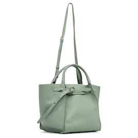 Céline-Bolso satchel pequeño grande Celine verde-Verde