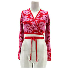 Autre Marque-FARM RIO  Knitwear T.International S Viscose-Red