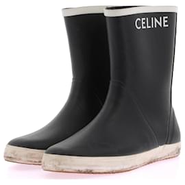 Céline-CELINE Stiefel T.EU 39 Gummi-Schwarz