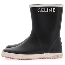 Céline-CELINE Stiefel T.EU 39 Gummi-Schwarz