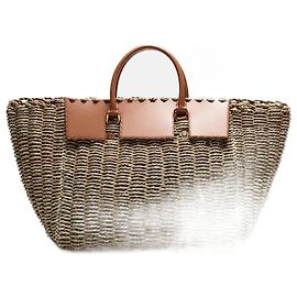 CAROLINA HERRERA Borse T.  Di vimini Marrone