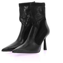 Autre Marque Non Signé / Unsigned boots T.EU 40 Leather Black
