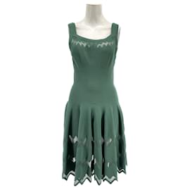 Alaïa-ALAIA  Dresses T.fr 40 Viscose-Green