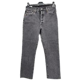 Levi's-LEVI'S Jeans T.US 27 Baumwolle-Grau