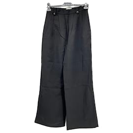 SéZane-SEZANE  Trousers T.fr 36 Viscose-Black