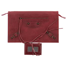 Balenciaga-BALENCIAGA Pochette T.  Leather-Rosso