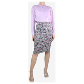 Isabel Marant-Multicolour floral ruched skirt - size UK 14-Multiple colors