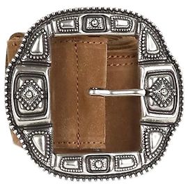 Etro Brown suede belt Brown