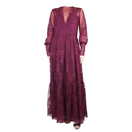 Autre Marque-Vestido de fiesta de tul a capas Jolie morado - talla UK 14-Púrpura