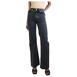 Paco Rabanne-Schwarze Jeans mit geradem Bein aus verwaschenem Denim – Größe IT 34-Schwarz