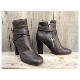 Chloé-Ankle boots-Castanho escuro