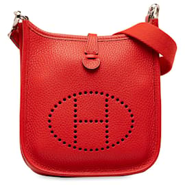 Hermès-Hermès Red Clemence Evelyne TPM-Red