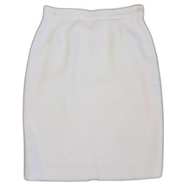 Sommer weißer Rock Yves Saint Laurent Weiß