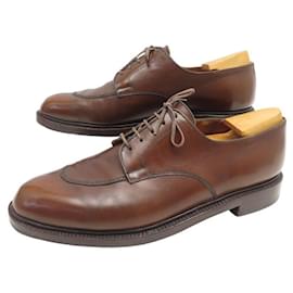JM Weston-VINTAGE JM WESTON DEMI HUNTING SHOES 9.5D 43.5 DERBY SHOE SHOES-Brown