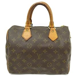 Louis Vuitton-Louis Vuitton Speedy Handbag 25 M41109 CANVAS HANDBAG MONOGRAM CANVAS-Brown