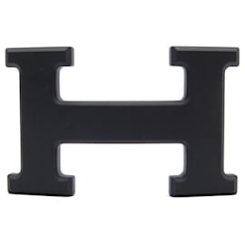 Hermès-NEW HERMES H BELT BUCKLE 5382 IN METAL BLACK MATT PVD PLATE BUCKLE NEW-Black