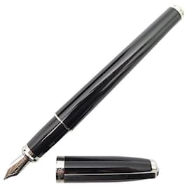 St Dupont-ST DUPONT OLYMPIO FOUNTAIN PEN 451403M IN BLACK CHINESE LACQUER FOUNTAIN PEN-Black