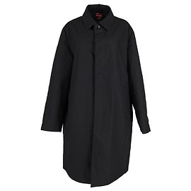 Carolina Herrera Collared Coat in Black Polyester Black