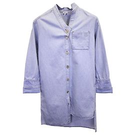 Vestido camisero asimétrico Loewe en denim de algodón azul Azul