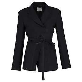 Autre Marque Christopher Esber Tie-Waist Blazer in Black Polyester Black