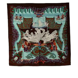 Hermès-Hermes Carré Paradis du Roy Silk Scarf Cotton Scarf in Excellent condition-Other