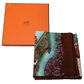 Hermès-Hermes Carré Paradis du Roy Silk Scarf Cotton Scarf in Excellent condition-Other