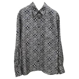 Louis Vuitton-LOUIS VUITTON black silk 2020 Blouse Shirt-Black,Dark grey