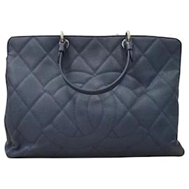 Chanel-Bolso tote Chanel XL Soft Timeless CC-Azul oscuro
