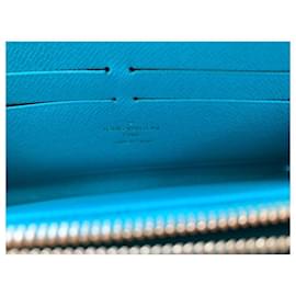 Louis Vuitton-Portefeuille zippé édition limitée turquoise-Turquoise