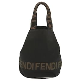 Fendi-FENDI Handtasche Canvas Schwarz 2321 26526 098 Auth bs11262-Schwarz