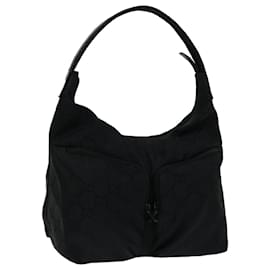 Gucci-gucci GG Canvas Shoulder Bag black 001 3380 Auth yk11045-Black