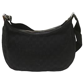Gucci-gucci GG Canvas Shoulder Bag black 122790 auth 68589-Black