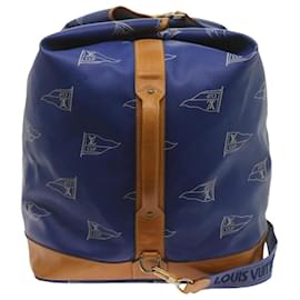 Louis Vuitton-LOUIS VUITTON LV Cup Sac Marine Shoulder Bag PVC Leather Blue A24014 auth 67469-Blue