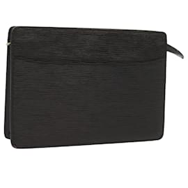 Louis Vuitton-LOUIS VUITTON Epi Pochette Homme Clutch Bag Black M52522 LV Auth th4656-Black
