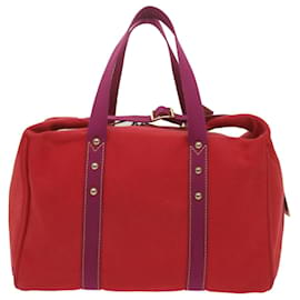 Louis Vuitton-LOUIS VUITTON Antigua Sac Weekend Boston Bolsa Vermelho M40028 LV Auth ki4244-Vermelho