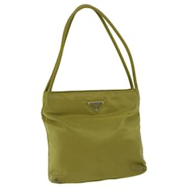 Prada-PRADA Shoulder Bag Nylon Khaki Auth 69199-Khaki
