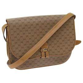 Gucci-Bolso de hombro GUCCI Micro GG Supreme PVC Beige Auth 69206-Beige