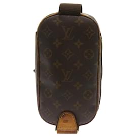 Louis Vuitton-LOUIS VUITTON Monogramm Pochette Gange Umhängetasche M.51870 LV-Authentifizierung778-Monogramm