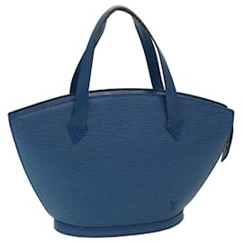 Louis Vuitton-Bolsa de ombro LOUIS VUITTON Epi Saint Jacques Azul M52275 LV Auth bs12656-Azul