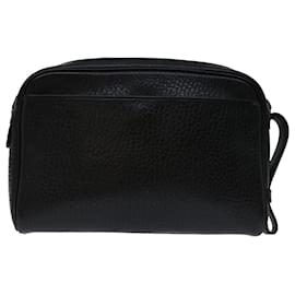 Autre Marque-Burberrys Clutch Bag Leather Black Auth yk11126-Black