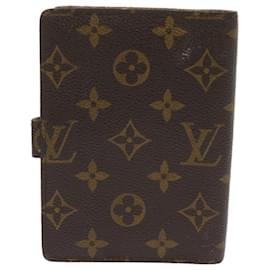 Louis Vuitton-LOUIS VUITTON Monogramm Agenda PM Tagesplaner Cover R.20005 LV Auth ar11514-Monogramm